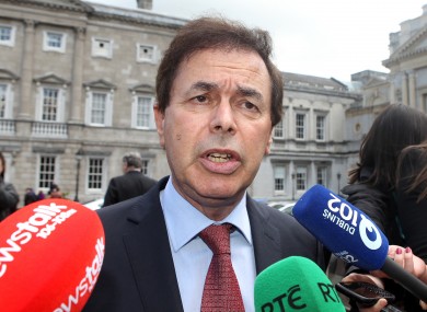 Alan Shatter says he was breathalysed, but could not complete the test because he is asthmatic.