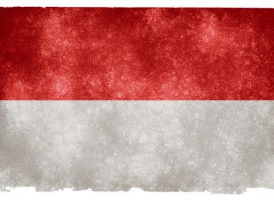 The Indonesian flag