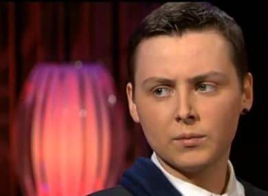 Donal Walsh speaking on RTÉ's Saturday Night Show