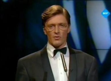 Pat Kenny hosting the Eurovision in the RDS in 1988