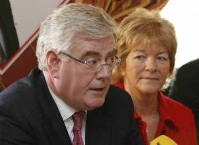 Anne Ferris TD pictured alongside Labour leader Eamon Gilmore.