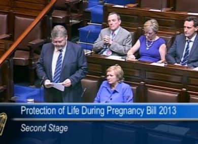 Health Minister James Reilly in the Dáil this morning