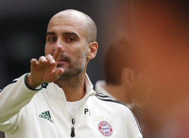FC Bayern Munich head coach Pep Guardiola.