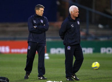 Steve Round and Jimmy Lumsden worked under Moyes at Everton.