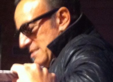 Bruce arriving at Kbowl. Just before he had to put those funny bowling shoes on.