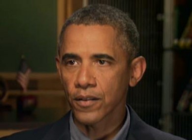 President Barack Obama speaking during an exclusive interview with CNN.