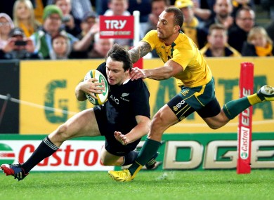 Ben Smith has now scored five tries in two games, and seven days, against Australia.