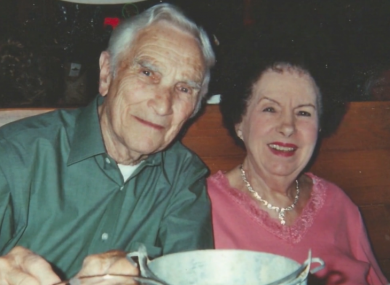 Fred and Lorraine before her death this year.