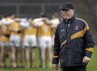Keep on keepin' on: Antrim football manager Frank Dawson.