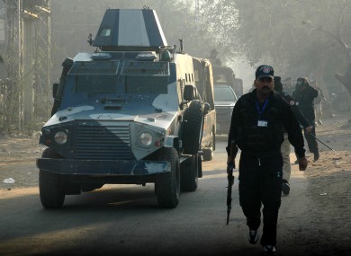 An armored car in Lahore