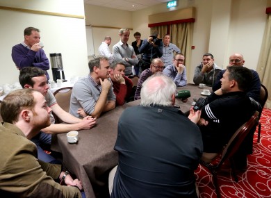 Davy Fitzgerald speaks to the press early this week.