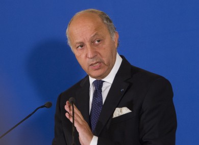 France's Foreign Minister Laurent Fabius