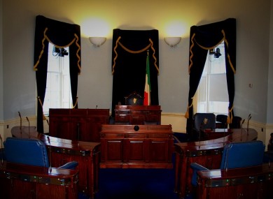 The Seanad Éireann chamber