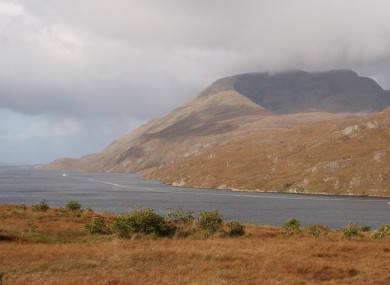 Mweelrea over Killary Harbour.