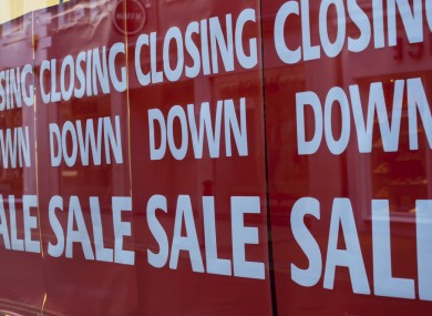 A high street store that is closing down