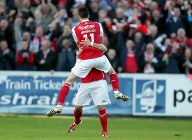 Pat's the stuff: Brennan and Bolger nominated for PFAI Player of the Year.