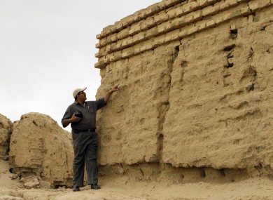 a guide at the site of the ancient city of Babylon in southern Iraq, where the city's famed Ishtar gate and a 2,500-year-old temple lies.