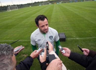 Andy Reid: made his international return, without the guitar, against Kazakhstan last month.