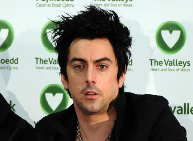 Lostprophets vocalist Ian Watkins at a press conference in 2010.
