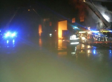 The scene at Greenstar last night.