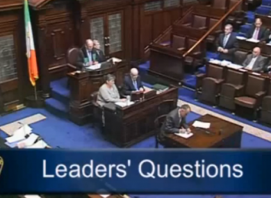The Dáil chamber