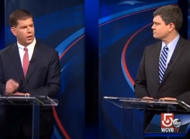 Martin Walsh and John Connolly in Boston mayor debate.