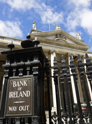 The Bank of Ireland on College Green Dublin