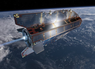 GOCE in orbit.
