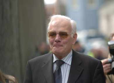 Tom Gilmartin arriving at Dublin Castle in 2004.
