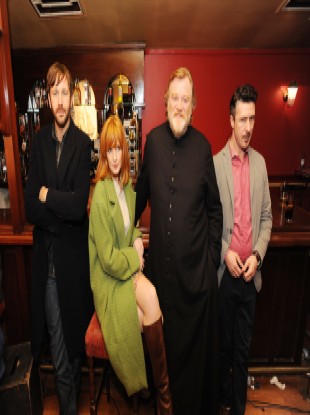 The stars of Calvary: Chris O'Dowd, Kelly Reilly, Brendan Gleeson and Aidan Gillen