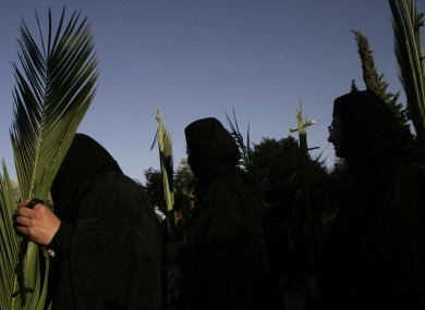 File photo of Greek Orthodox nuns