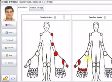 An screengrab of software developed by the company.