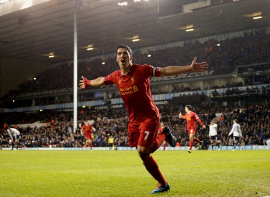 Suarez: his goals helped one punter to a £30,000 windfall today.