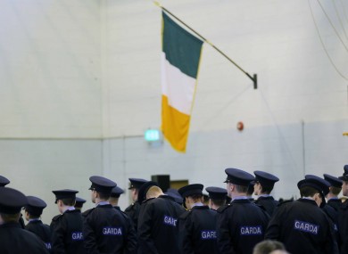 Members of the Garda Reserve graduate in Templemore during the week.