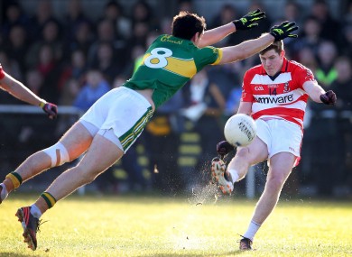 Kerry's Anthony Maher and CIT's Donal Óg Hodnett.