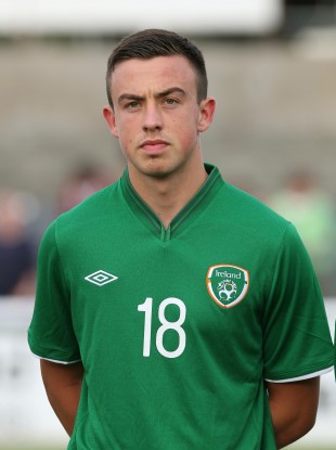 Eoghan O'Connell before an Irish U19 friendly earlier this year.