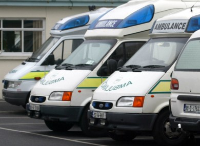 File photo of ambulances.
