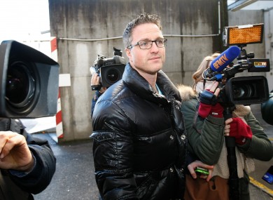Michael Schumacher's brother Ralf arrives at Grenoble Hospital yesterday.