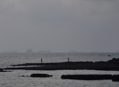 The sea at Panaji, Goa, a popular backpacker destination, although it is believed that the victims of building collapse were construction workers.