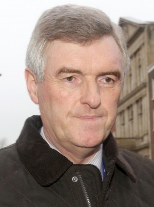 CEO of Irish Water John Tierney arriving at Leinster House yesterday.