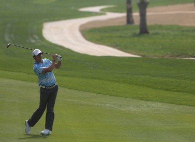 McIlroy: two birdies and no bogeys on his first competitive round of the year.