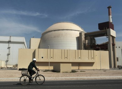 The reactor building of the Bushehr nuclear power plant, just outside the southern Iranian city of Bushehr