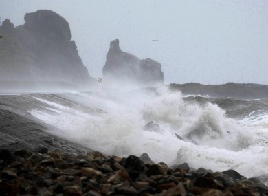 High waves batter Howth Harbour in Dublin over the last week.