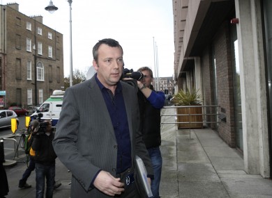 Brendan Ogle after speaking to the media outside the ESB headquarters in December.
