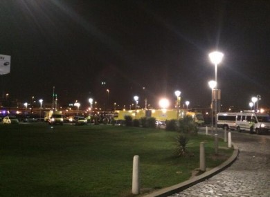 The scene at the Odyssey Arena this evening