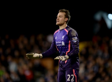 Simon Mignolet, Liverpool goalkeeper.