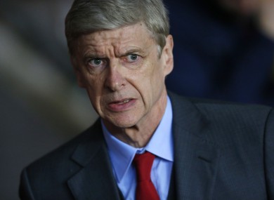 Focused: Arsenal manager Arsene Wenger: