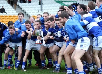 Vincent's celebrate their Leinster SFC title - but will they be smiling against Ballinderry tomorrow?