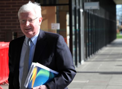 Frank Flannery arrives at RTE studios after the 2011 General Election.