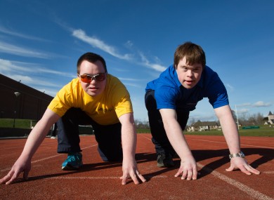 Two of the athletes who will be taking part.